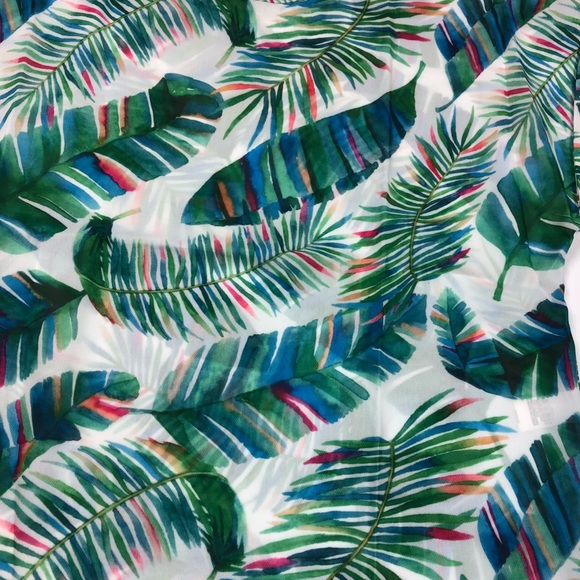 BLUE LEAF CAP SLEEVE TOP - Picture 6 of 8